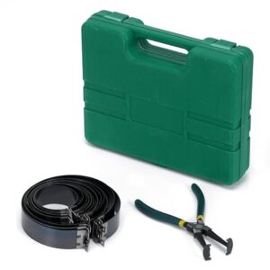 hypertune automotive engine piston ring compressor tool set for car truck auto engine set with pliers and 14 bands (62 145mm/2.44 5.71in) removal tool kit repair tools kit
