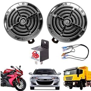 train style car horn – snail horn set for bikes, vans & trucks